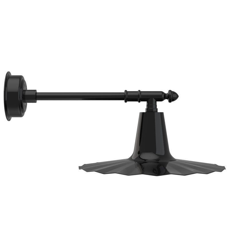 Iris LED Wall Light, 7.5" H x 20" W x 20" D, Black