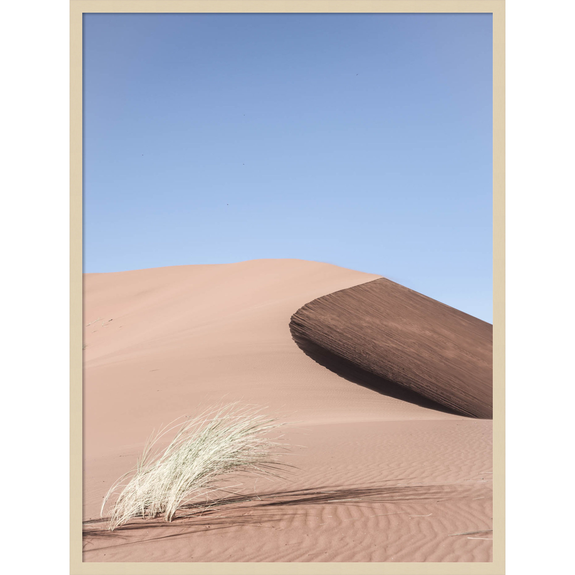 Namib Dune Two by Shot by Clint Wood Framed Wall Art Print, 41" H x 31" W, Brown