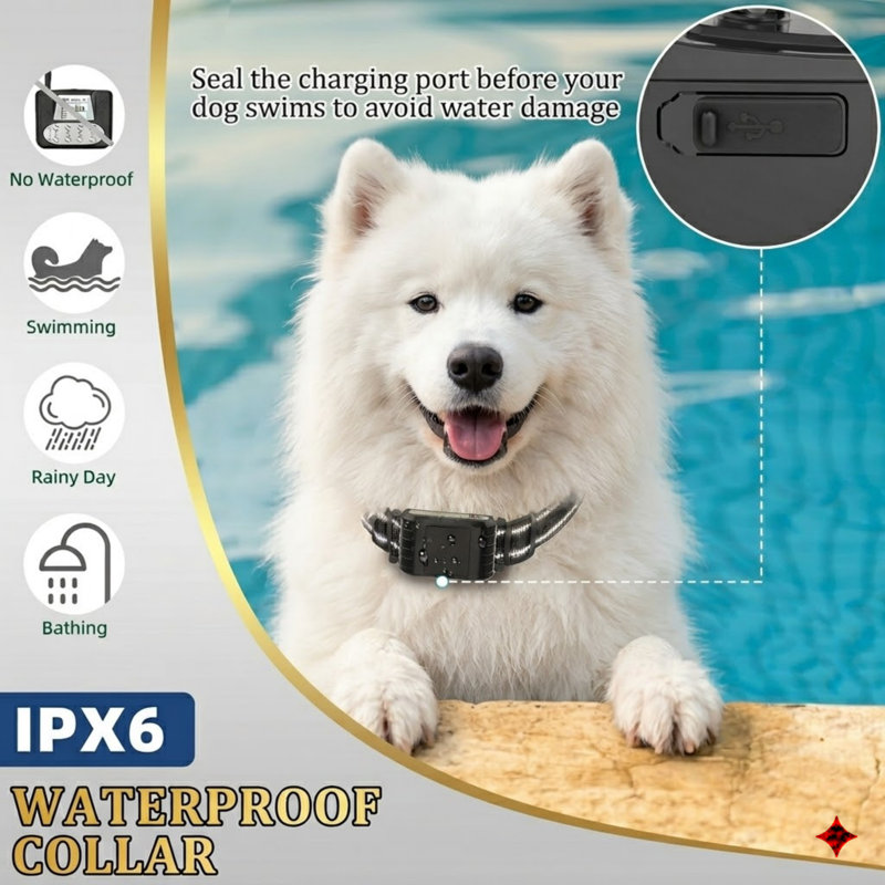 Wireless Boundary Setup for 2 Pets, Features LCD Interface, Adjustable Correction Intensity, Coverage 50-999 Ft, Rechargeable Collars, Intended for Outdoor Applications