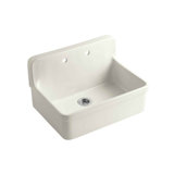 Gilford 30" x 22" x 17-1/2" Wall-Mount/Top-Mount Single-Bowl Kitchen Sink