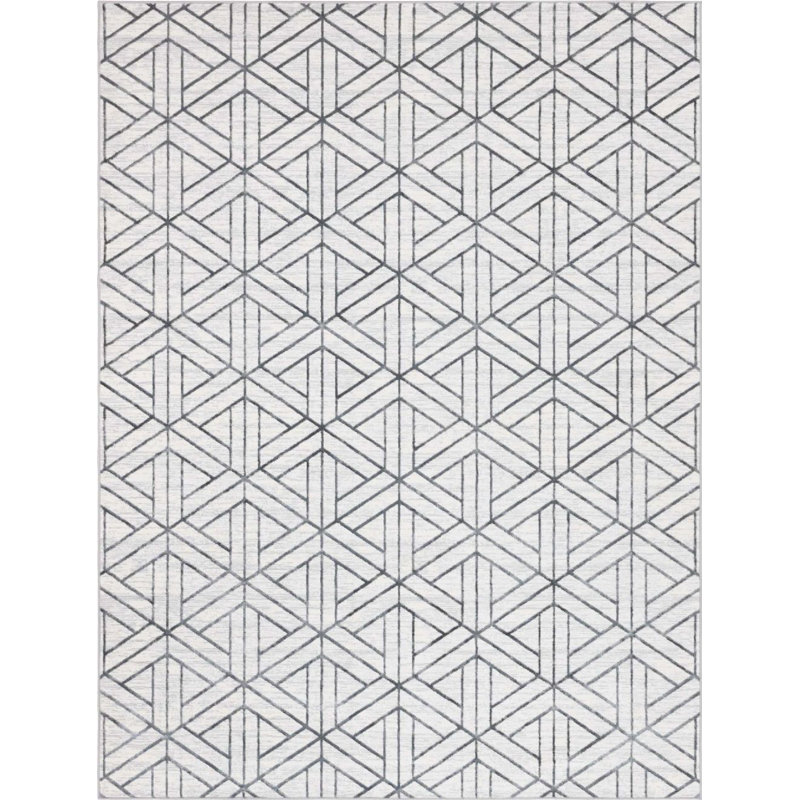 Clidy Abstract Indoor Rug, Rectangle 9' x 12'