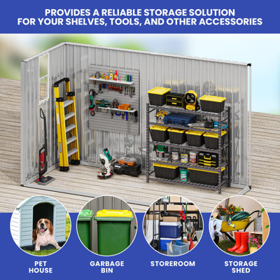 Galvanized Steel Storage Shed