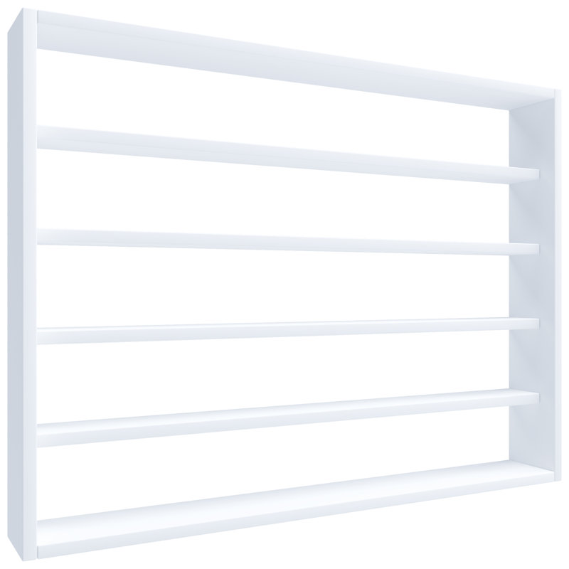 Allisyn 60cm H x 80cm W Etagere Bookcase, White
