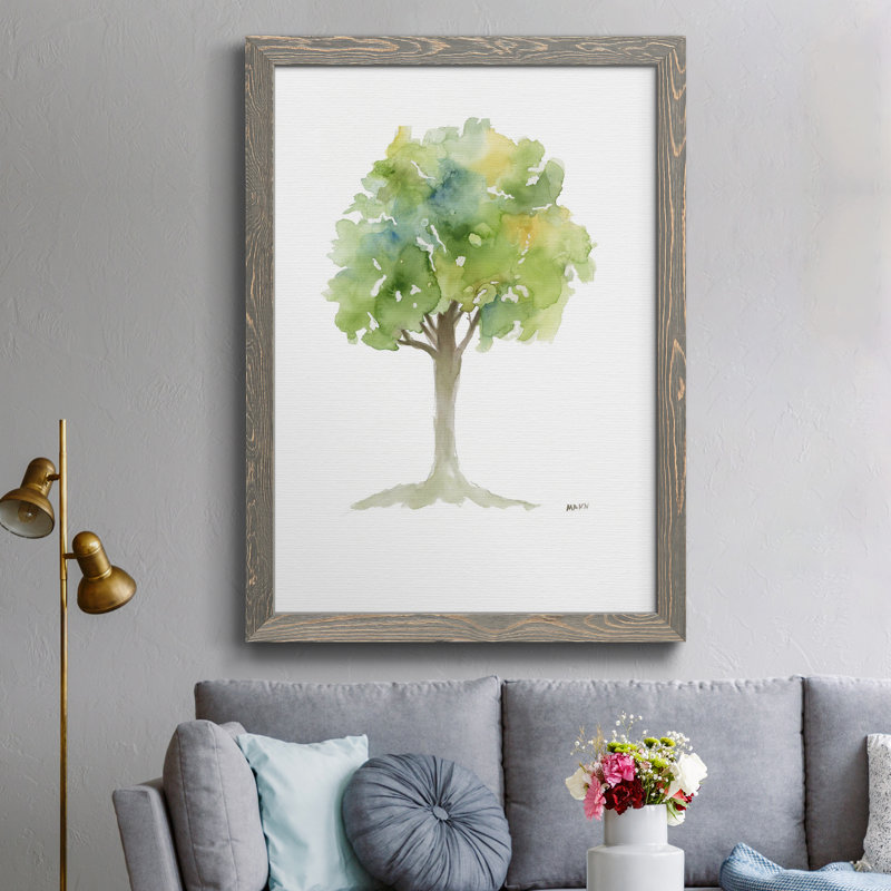 L’arbre III - Impression sur papier encadré, Papier gris, H 31,5 po x l 23,5 po x P 1,5 po