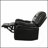 Classic Design Glider Recliner With Black Berry PU Upholstery, Perfect For Elegant And Comfortable Seating