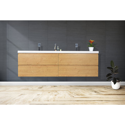 Drason Double Bathroom Vanity with Acrylic Top