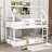 Phenix Kids Twin over Twin Low House Bunk Bed with Ladder-1147643239