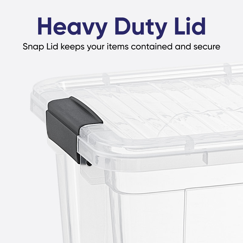  Storage Container Organizing Bin with Removable Tray Deep Plastic Tools, Sewing, Crafts Box, 8.75 Qt., 8.7 Qt.