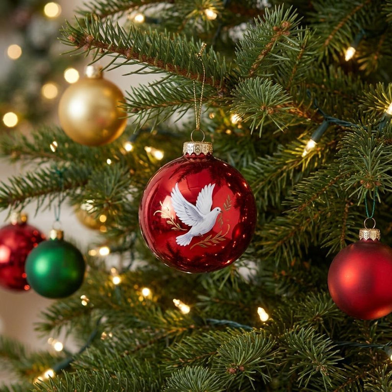 Ornement Starry Heaven and Santa Finial