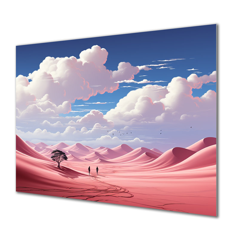 «Desert Twilight Traverse», art mural en métal, H 24 po x l 32 po x P 1 po