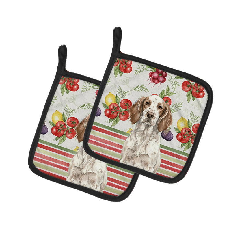 Paire de porte-casseroles en cuir, Blanc