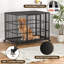 Cage pour chien robuste de 42 pouces pour les chiens de grande et moyenne taille avec loquet autobloquant, chenil en acier à l'épreuve des fuites-791714073