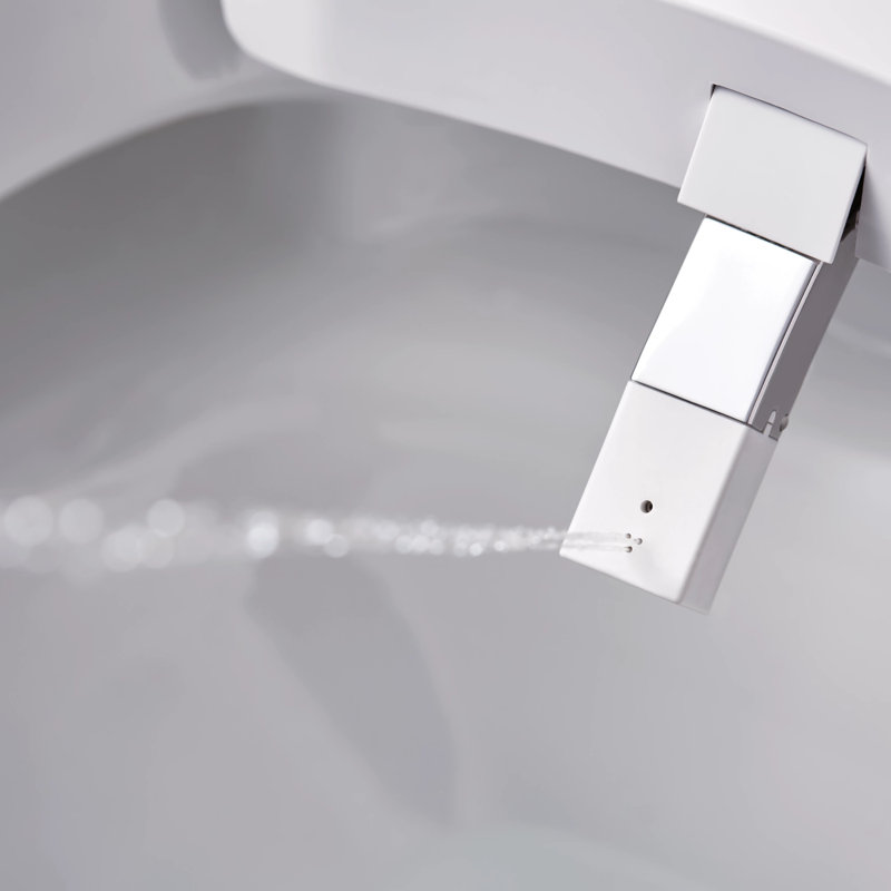 3-Series Electronic Toilet with Elongated Seat and Remote