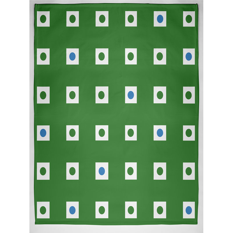 Betsy Geometric Blanket, Green