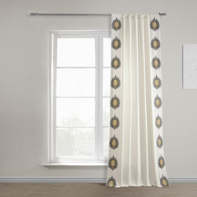 Rideaux en coton uni filtrant la lumière Gilded Medallion