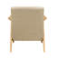 Chaise brune avec structure en bois massif et structure en bois d'hévéa-120260412