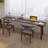 Nut-brown Rectangular Solid Wood Writing desk