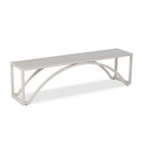 Montauk Metal Bench, Taupe