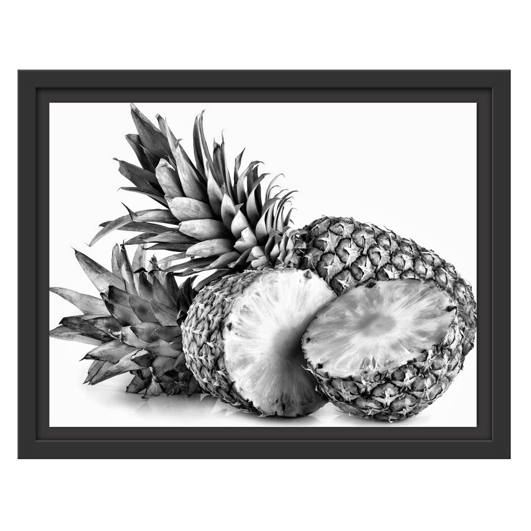 Gerahmtes Wandbild Frische Ananas