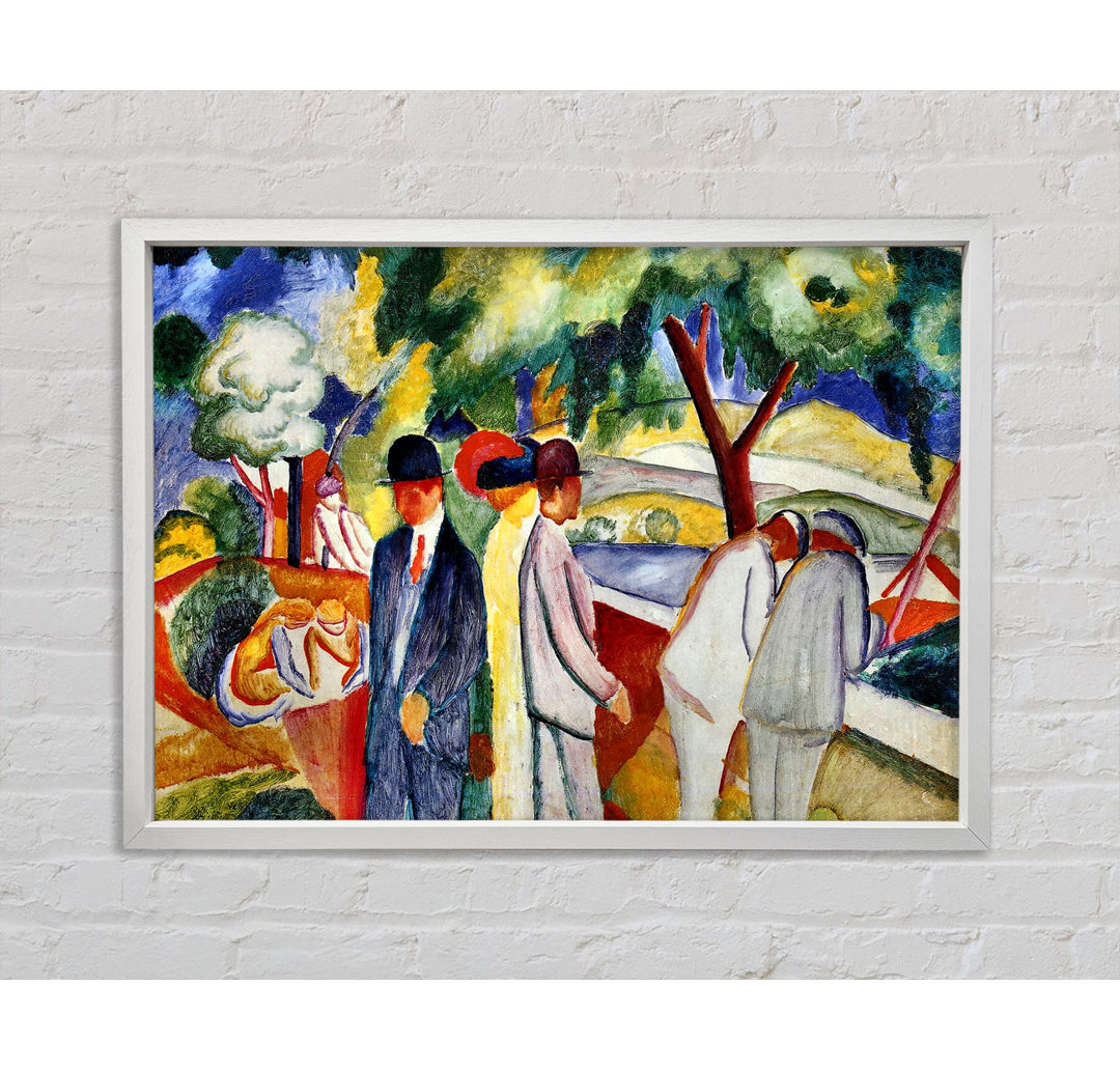 August Macke Large Bright Walk - Druck