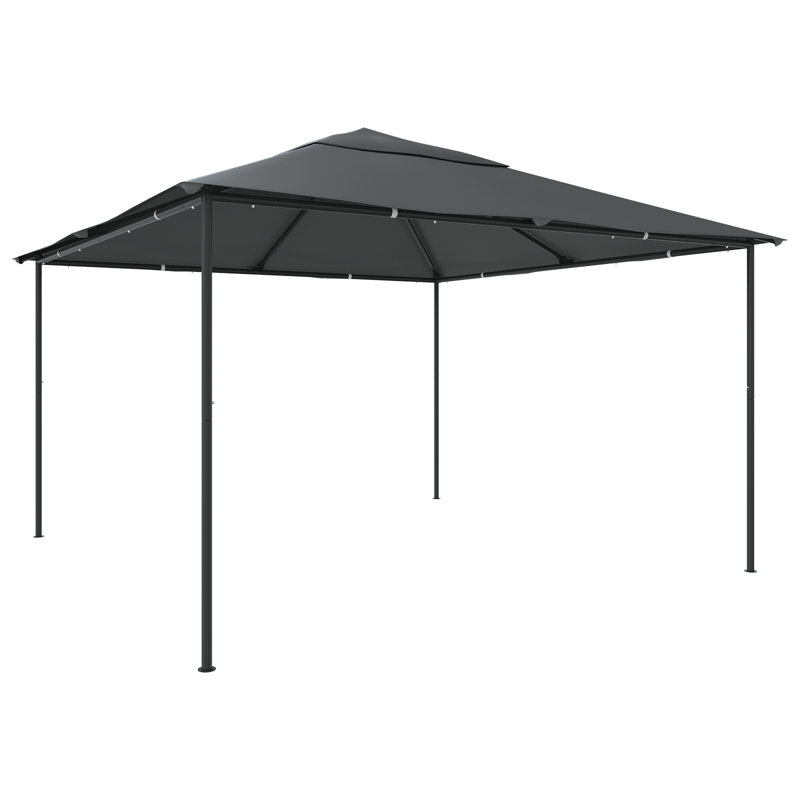 Dedra 4m x 4m Steel Party Tent, Anthracite