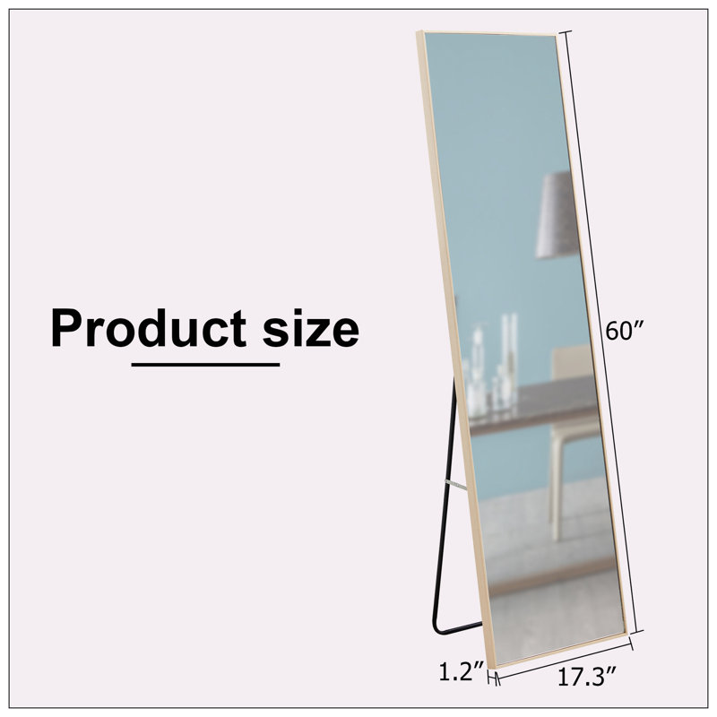 solid wood frame full length mirror
