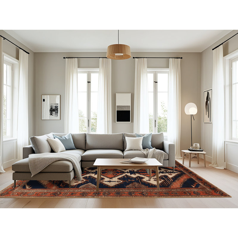 Tapis brun lavable à la machine, Rectangle 6 pi x 9 pi