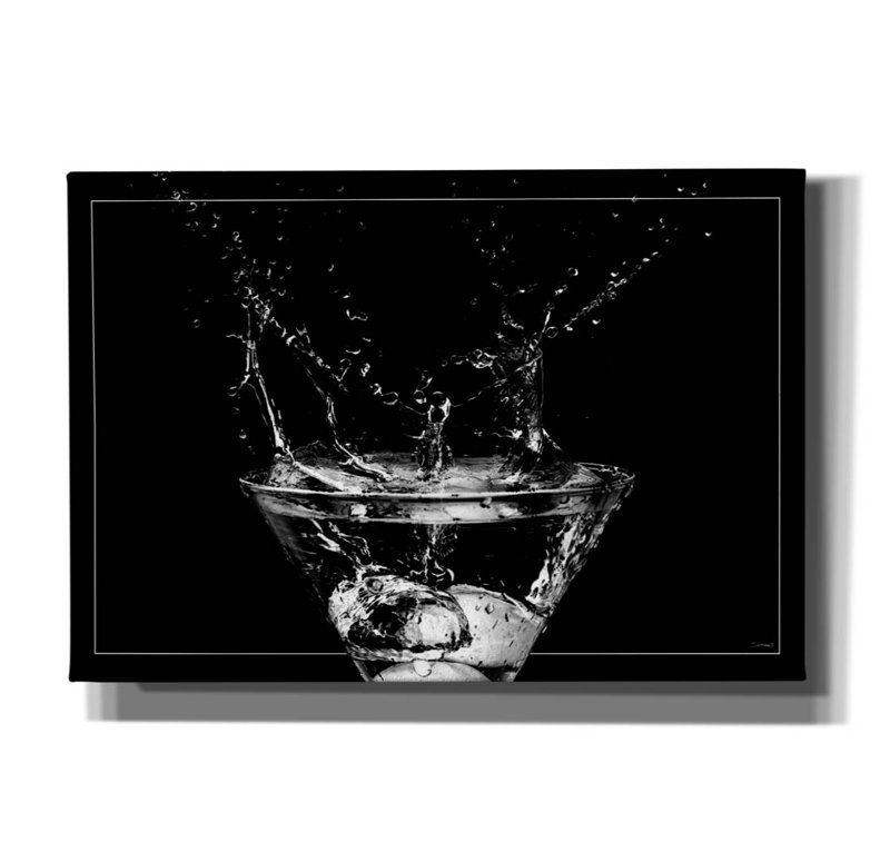 "Martini Splash 14" par Gordon Semmens, H 18 po x l 26 po x P 0,75 po