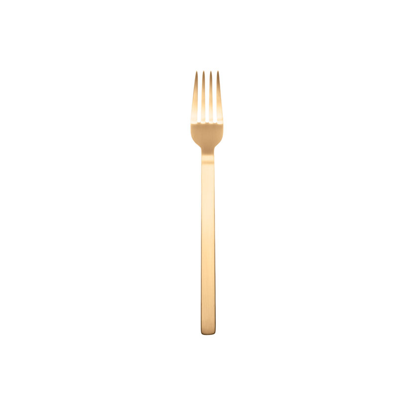 STILE By PININARINA 5 - Piece Stainless Steel Flatware Set - Service for 1, Ice Gold