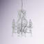 Lustre classique à 4 lumières de style bougie avec détails perlés Lucee-2144938029