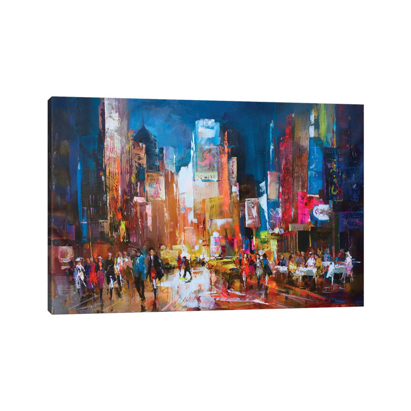 New York by Willem Haenraets - Wrapped Canvas Painting, 20.32 cm H x 30.48 cm W