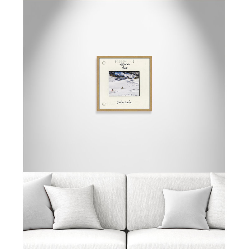 Aspen Print par CAD Designs, 17'' W x 17'' H, Framed Print, Natural Woodgrain