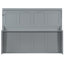 Grand lit gris avec fonction de levage et de bureau hydraulique, peu encombrant, cadre de support de 600 lb, rangement intégré pour le matelas, charnières murales de 10 po, petit design, suggéré-1767002748