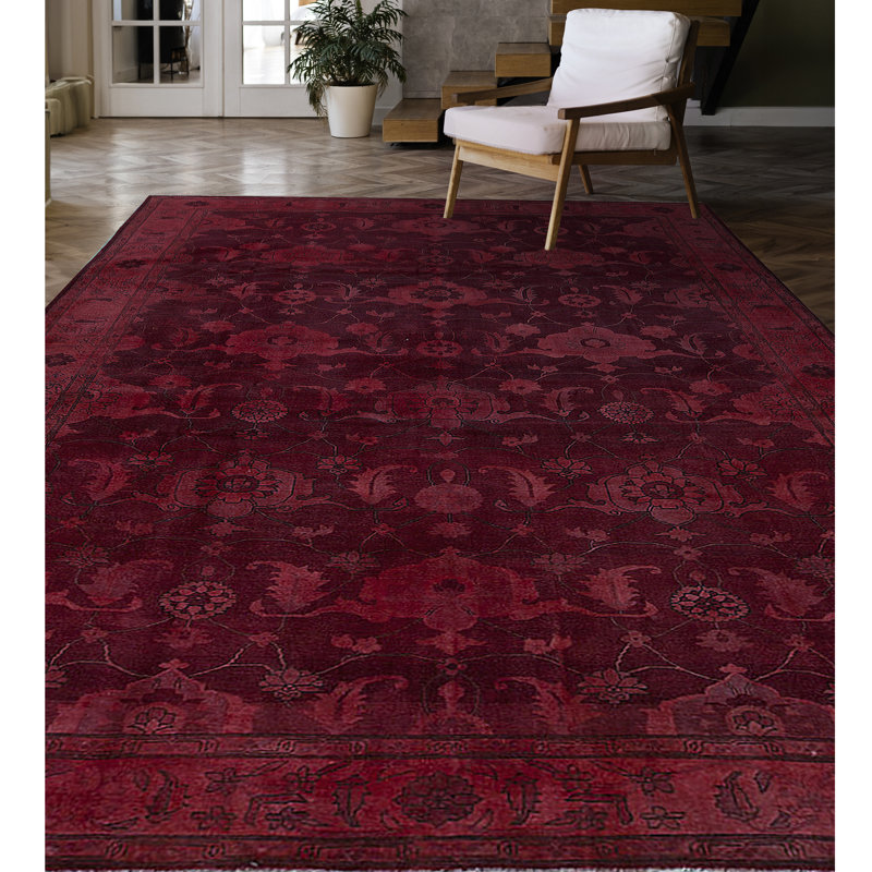 Overdyed One-of-a-Kind 10'10" X 13'11" Area Rug