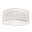 Kizziah 1 - Light White Drum Pendant-804067804-804067794