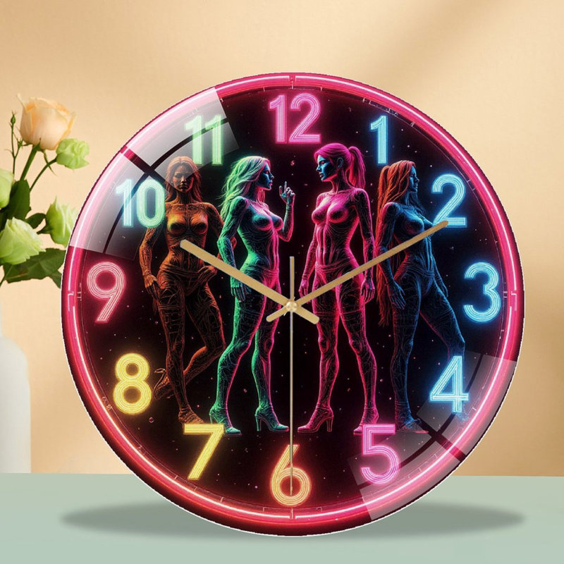 Horloge murale Neon Glow