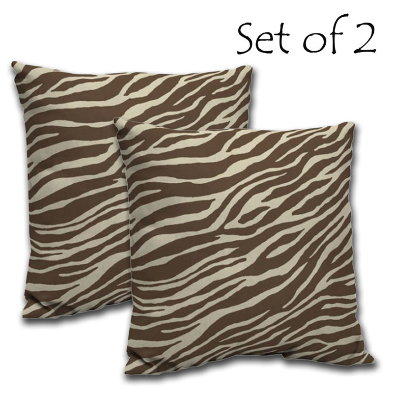Coussin intérieur/extérieur zèbre