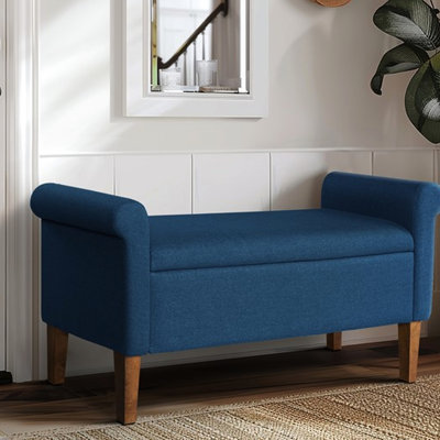 Banc de rangement en tissu