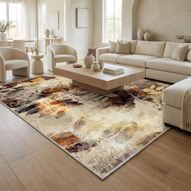 Tapis botanique multicolore Alcott