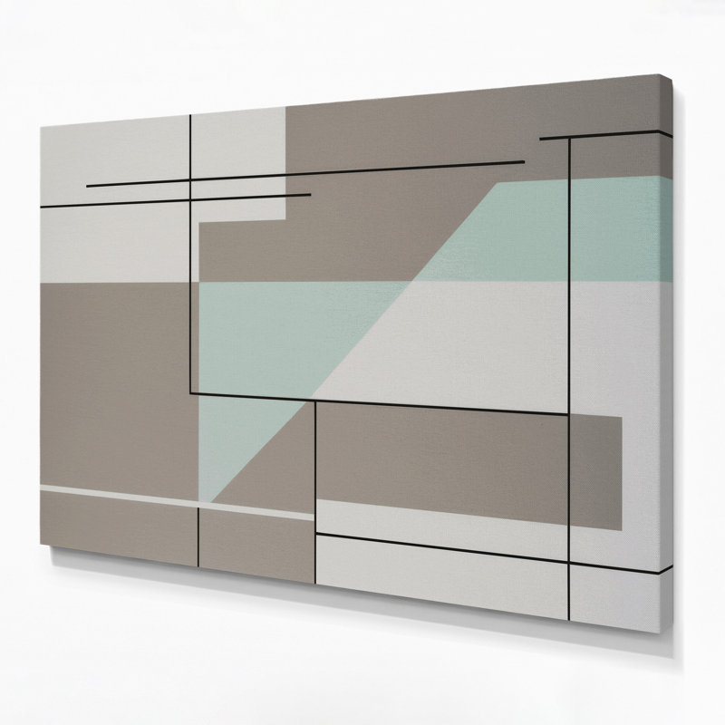 Minimalisme 87, art mural sur toile grise, H 8 po x l 10 po