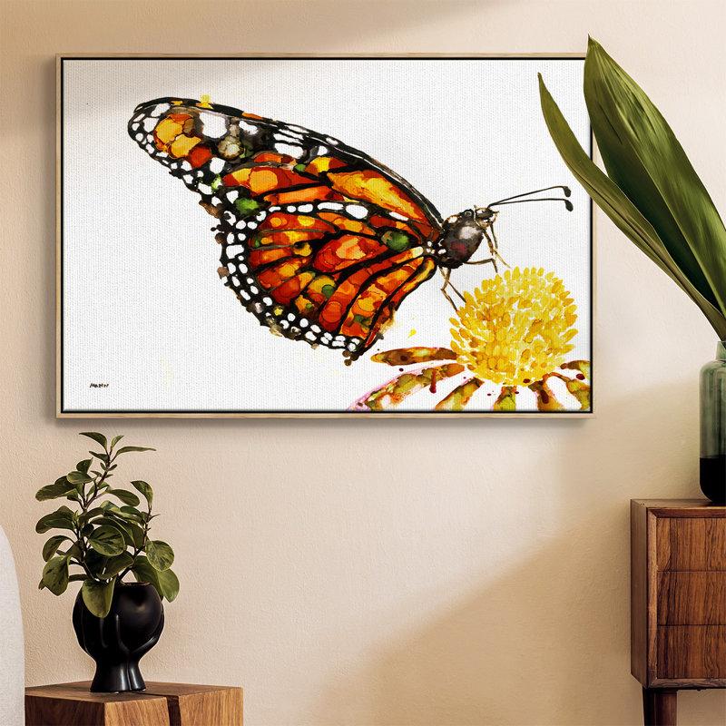 " Wings I ", 25" H x 37" W x 2" D, Natural