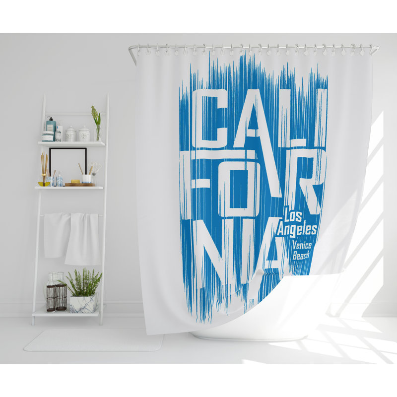 Itzel Polyester Single Shower Curtain, 168cm H x 168cm W