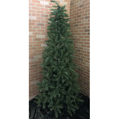 Slim 7.5' Green Pine Artificial Christmas Tree with 936 Tips with Stand -  The Holiday AisleÂ®, HLDY8126 38277519