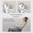 Folding Office Chair For Small Spaces - Ergonomic Computer Desk Chair With High Rebound Mesh, Flip-Up Arms, Foldable Compact Design (For Adults & Kids/Gaming)
