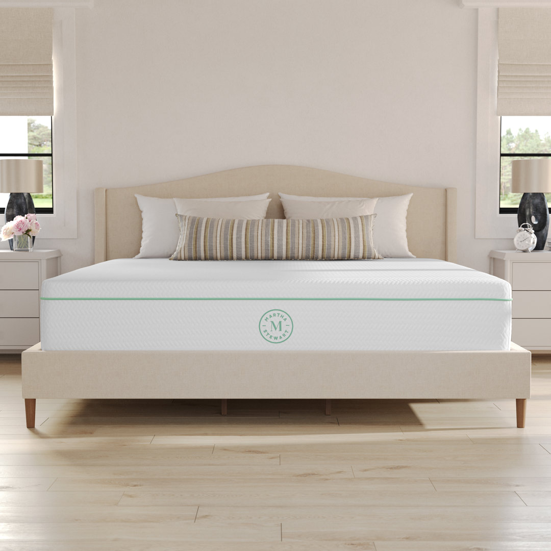 Martha Stewart SleepComplete Premium Medium-Firm Dual-Action Cooling Memory Foam Mattress In A Box Martha Stewart Mattress 