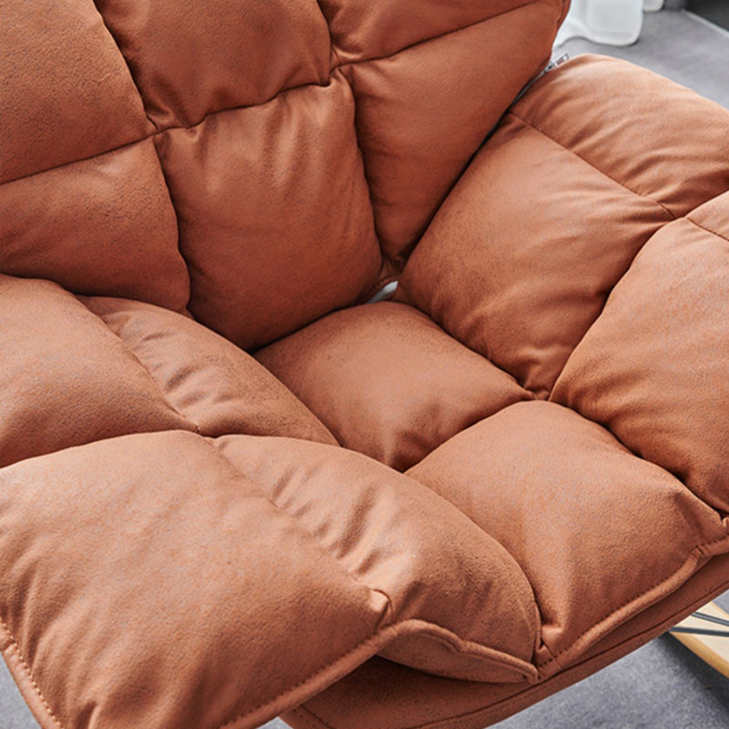 Chaise berçante moderne et décontractée à usage domestique, Orange rose