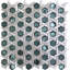 Weaved Hexagon Glass Mosaic Tile-61171661
