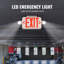 Thermoplastic Surface-Mounted LED Emergency Exit Combo Sign