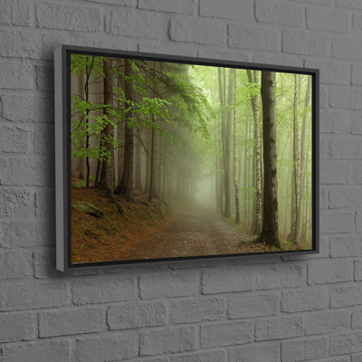 Art Canvas Landscape with Forest Scene Perfect for Farmhouse Wall Decor and Halloween Home Decoration