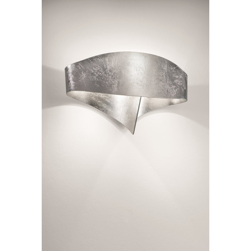 Scudo Flush Mounted Sconce, Silver